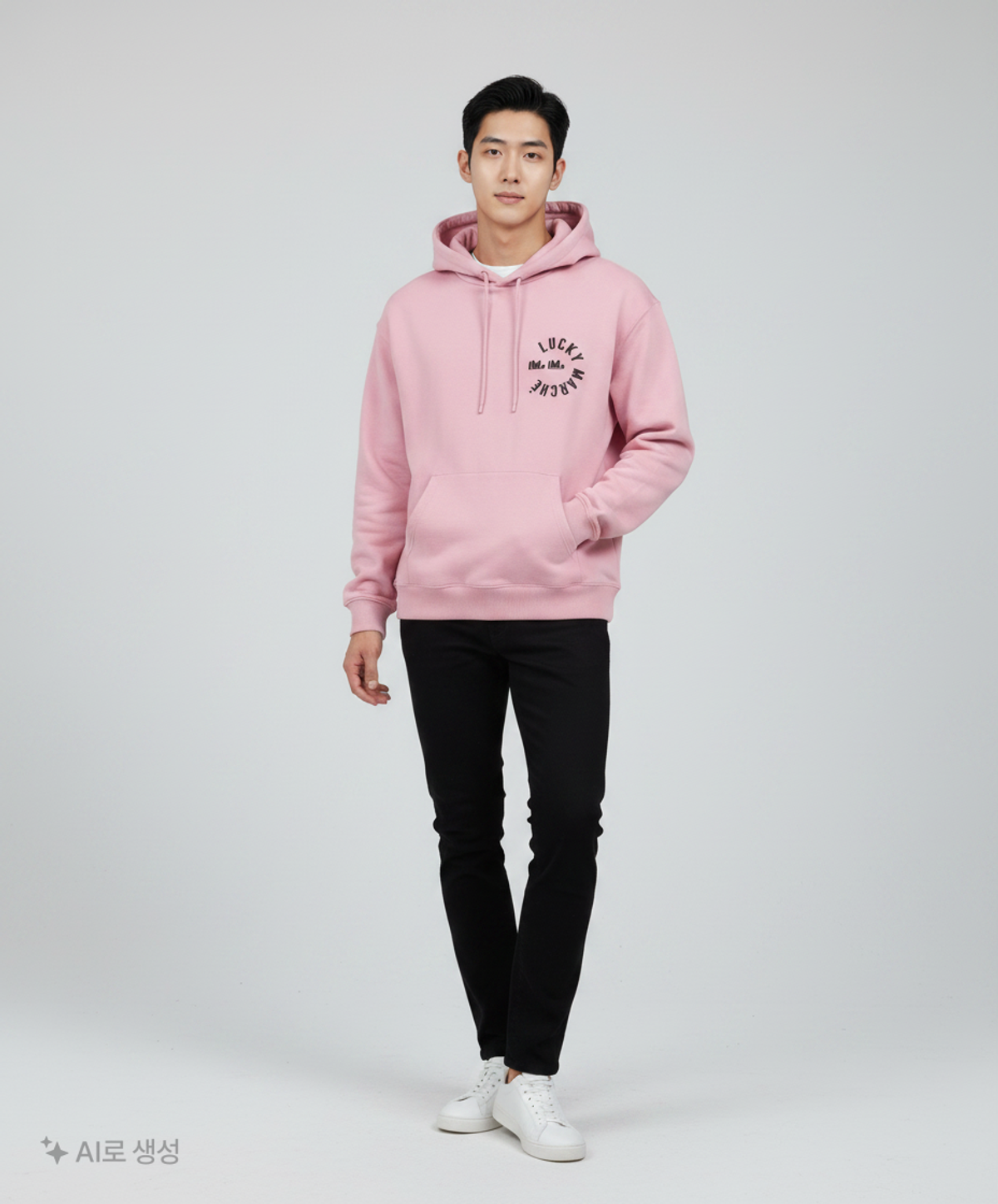 럭키마르쉐(LUCKYMARCHE) 후드 티셔츠 M