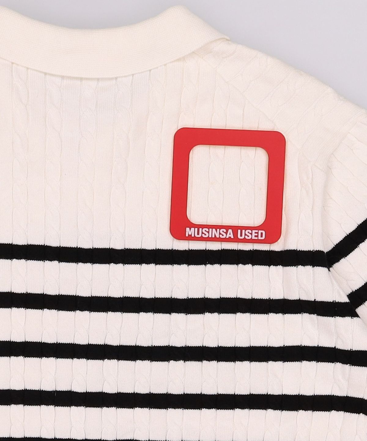 티엔지티(TNGT) Stripe Cable Knit Top (Ivory) TNSW5E203IV 100
