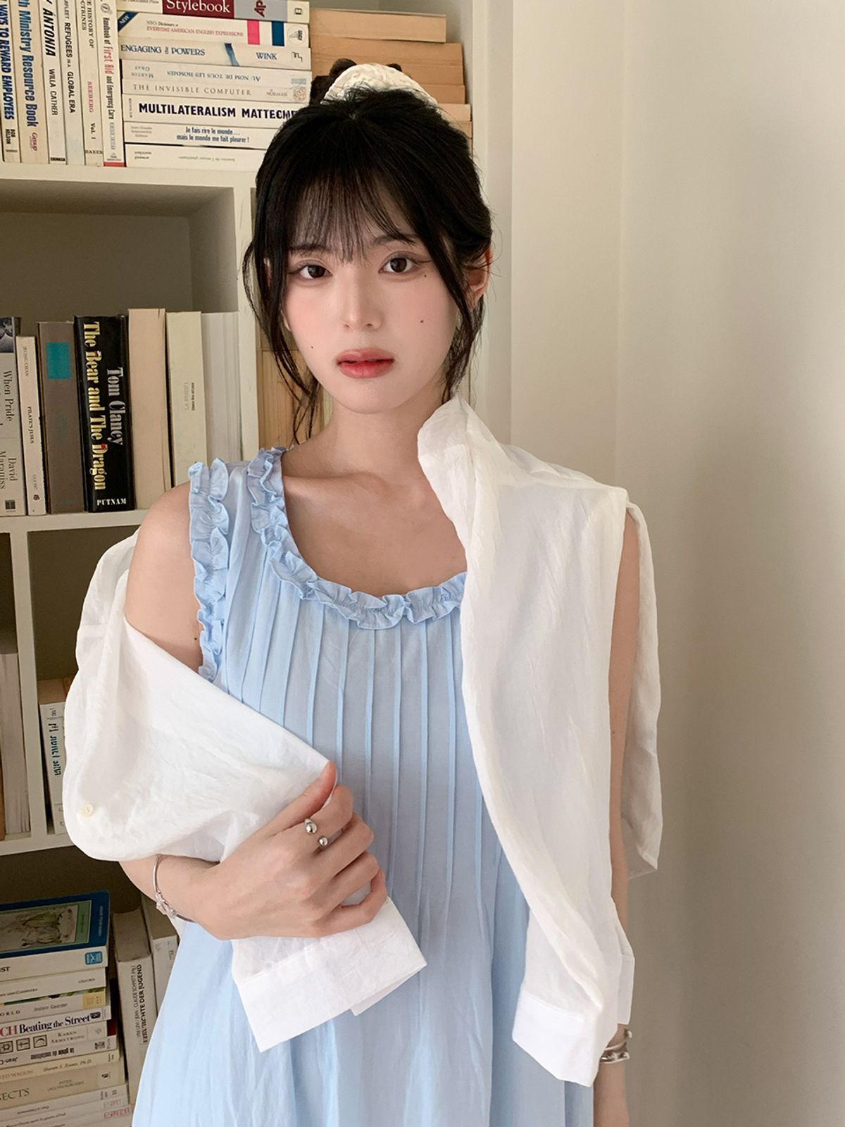 쿨키튼(KOOLKITTEN) 크링클 시어 썸머 버튼 셔츠 4colors