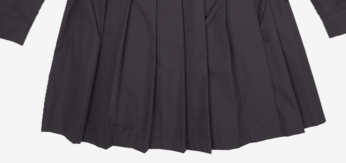 미쏘(MIXXO) 셔츠카라 플리츠 미니 원피스 MIWOWC212G S