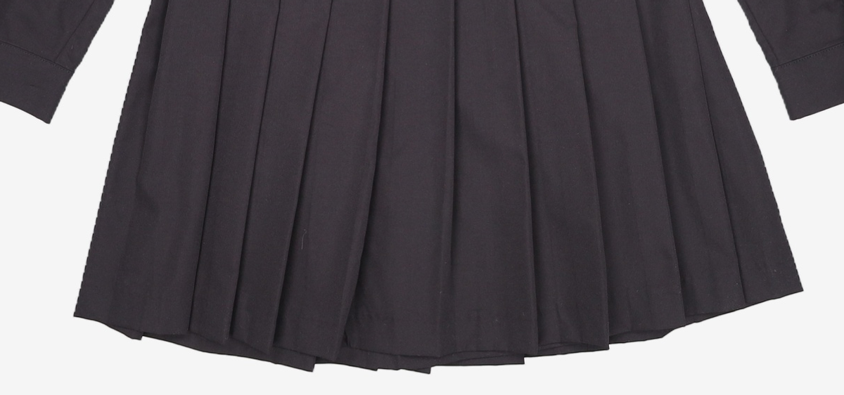 미쏘(MIXXO) 셔츠카라 플리츠 미니 원피스 MIWOWC212G S