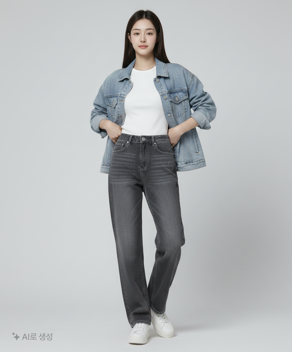 엑스컨테이너(EXCONTAINER) 청/데님 팬츠 S