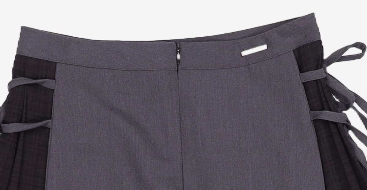 미세키서울(MISEKI SEOUL) Side bow pleats midi skirt BLACK 1