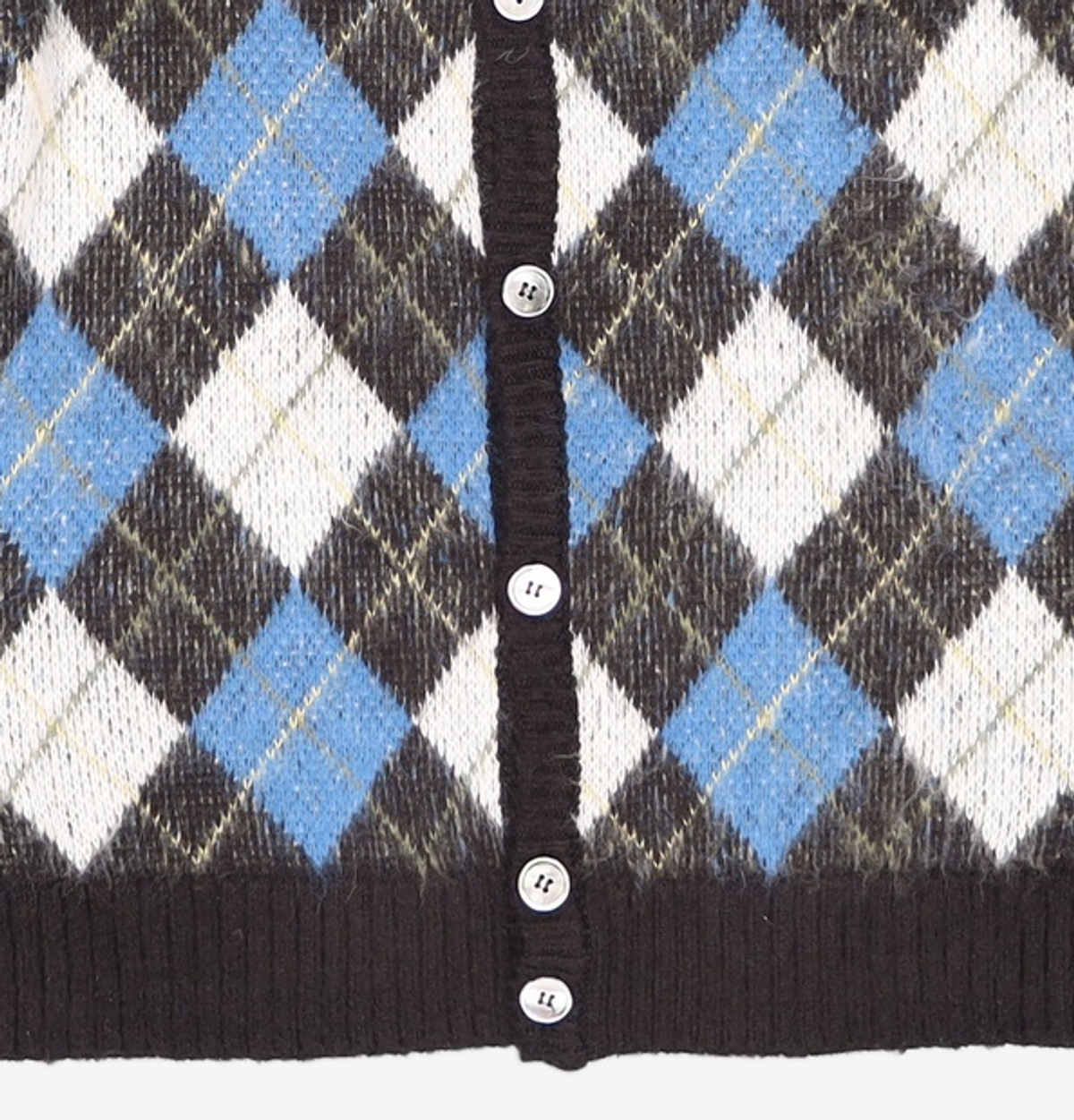 디스이즈네버댓(THISISNEVERTHAT) (FW21) Argyle Cardigan Black S