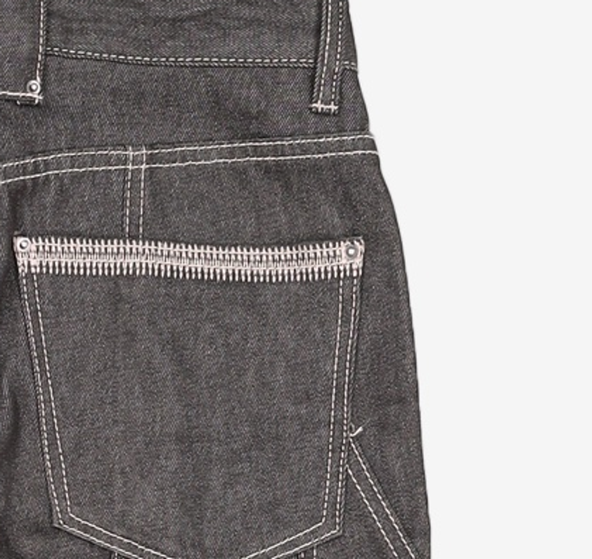 메종미네드(MAISON MINED) OBLIQUE SEMI WIDE DENIM PANTS BLACK 46