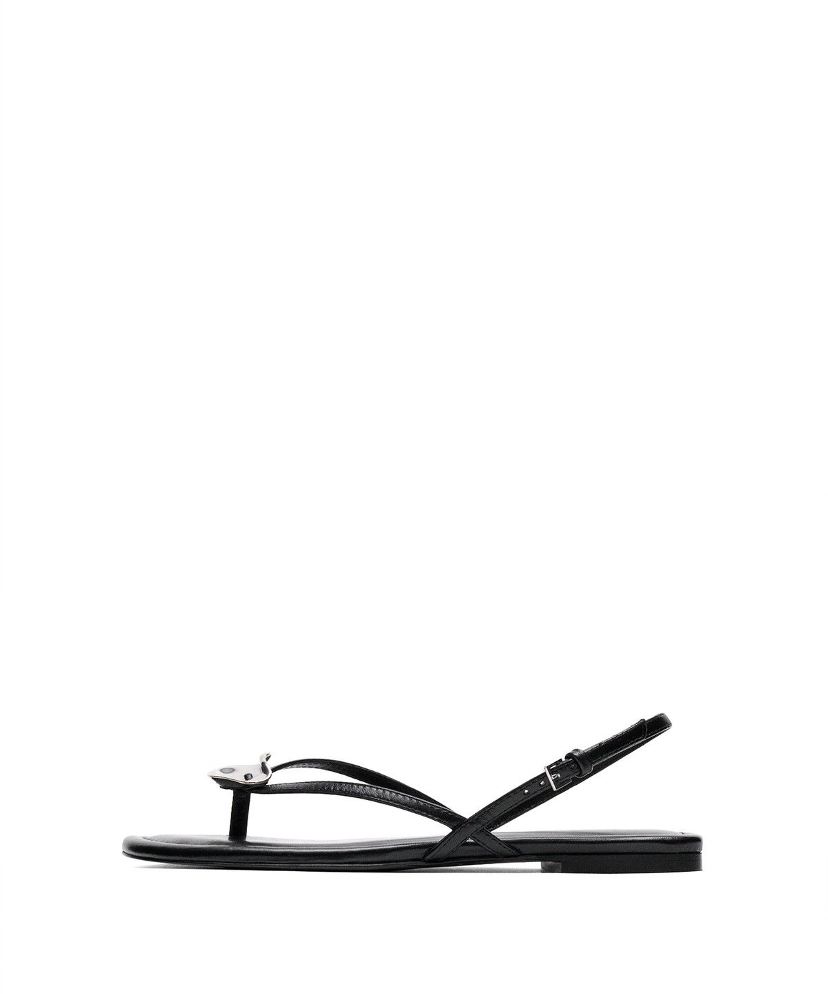 마시모두띠(MASSIMO DUTTI) 주얼 디테일 플랫 샌들