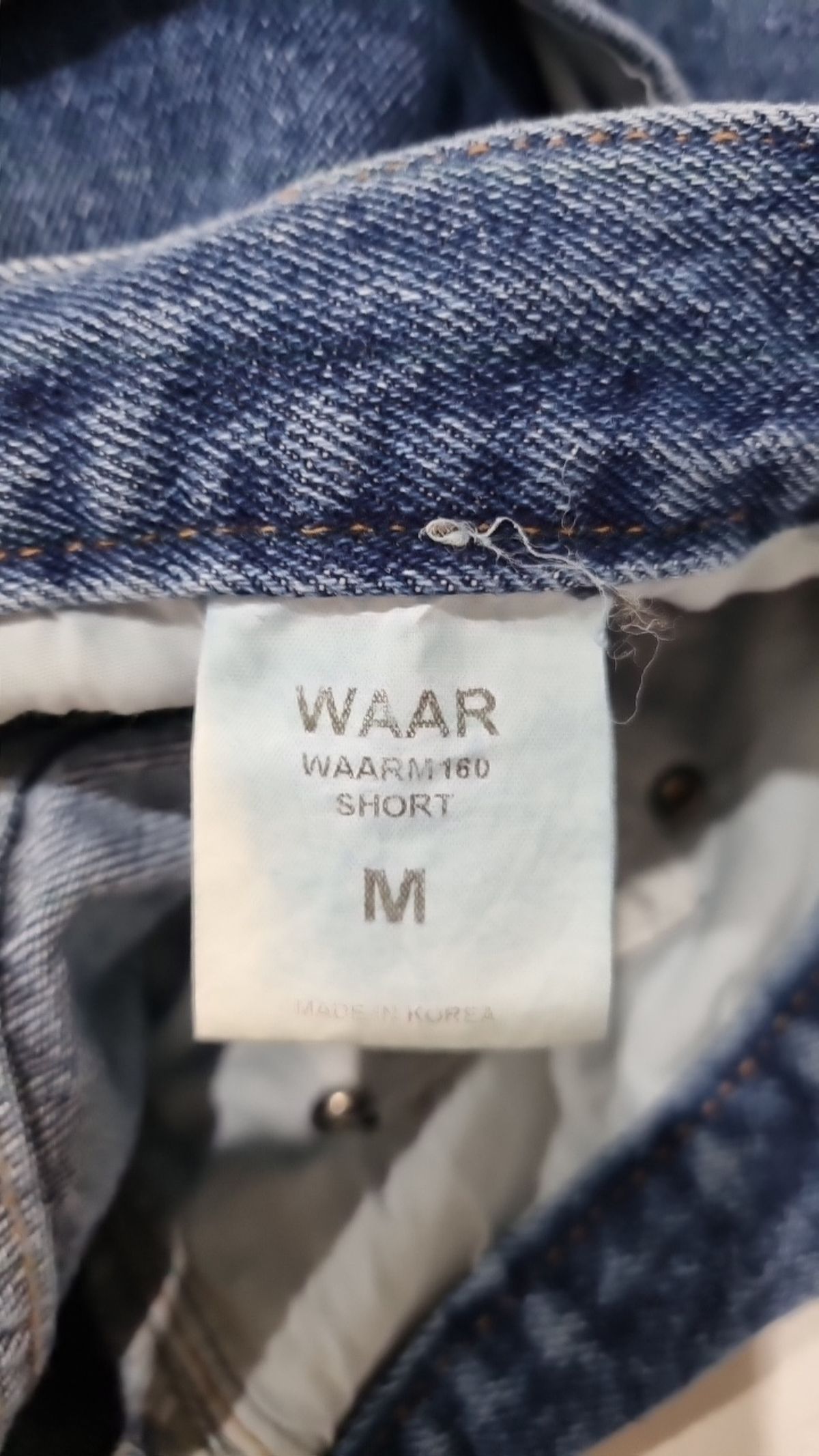 와르(WAAR) 청/데님 팬츠 M