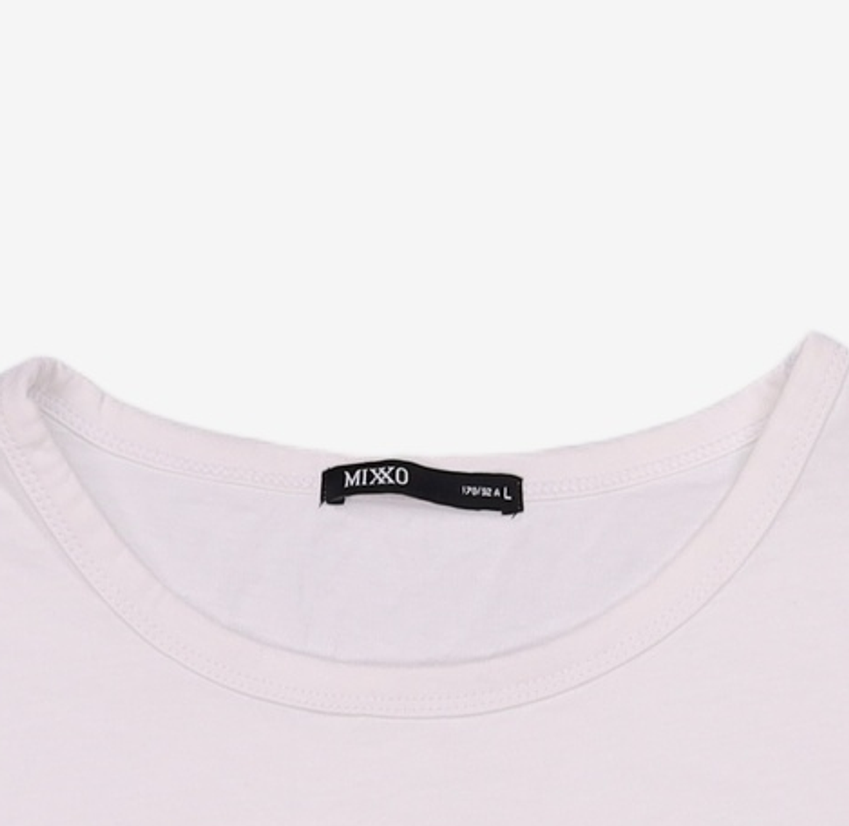미쏘(MIXXO) 레터 반팔 티셔츠 MIWHWD423A L