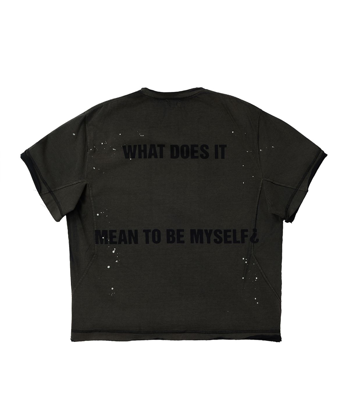 더 오피셜 레퓨지(THE OFFICIAL REFUGE) LASER ETCHED T-SHIRT CHARCOAL