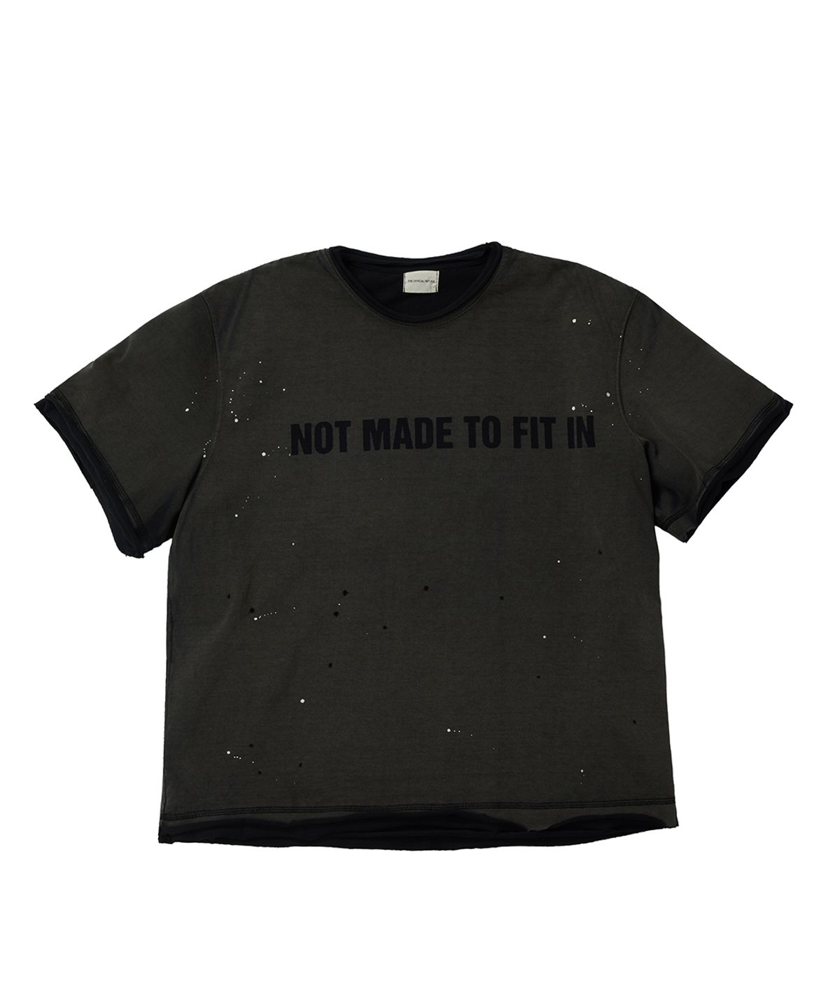 더 오피셜 레퓨지(THE OFFICIAL REFUGE) LASER ETCHED T-SHIRT CHARCOAL