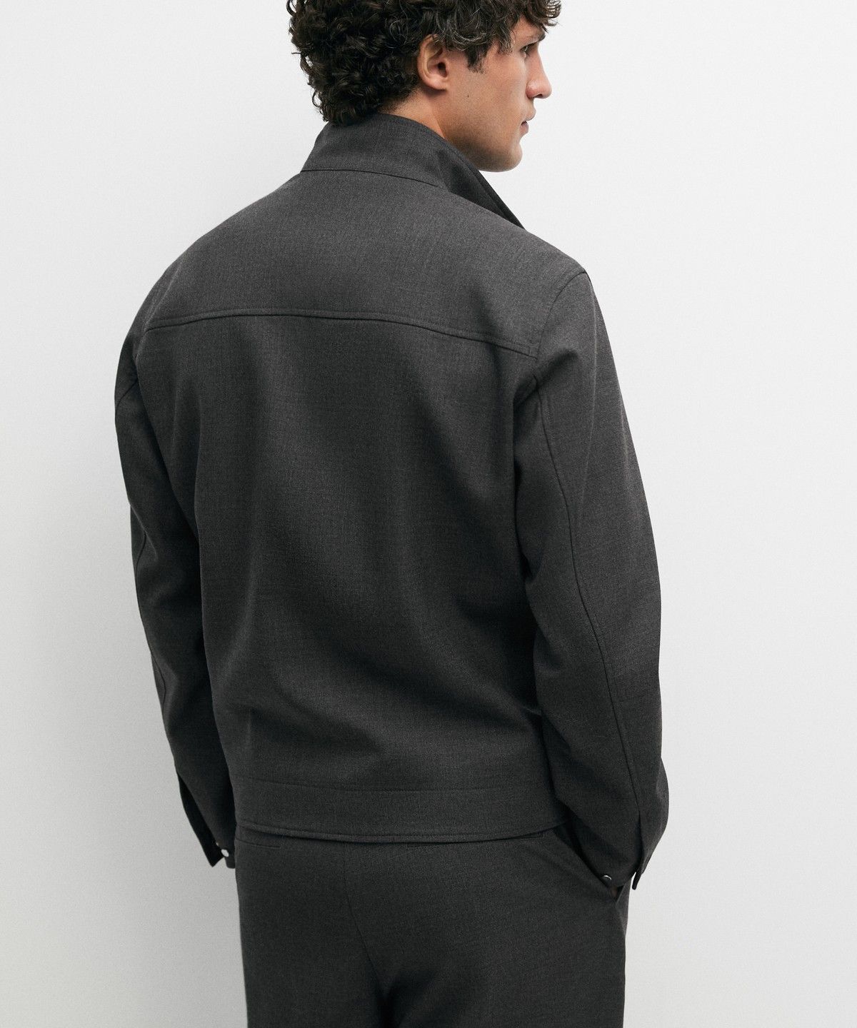 마시모두띠(MASSIMO DUTTI) 100% 울 오버셔츠