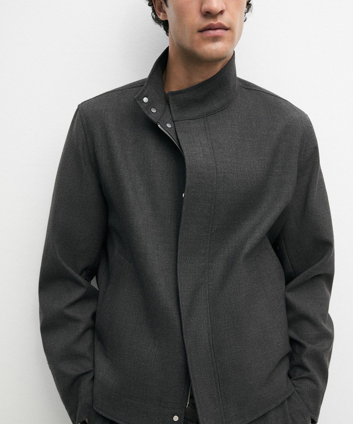 마시모두띠(MASSIMO DUTTI) 100% 울 오버셔츠