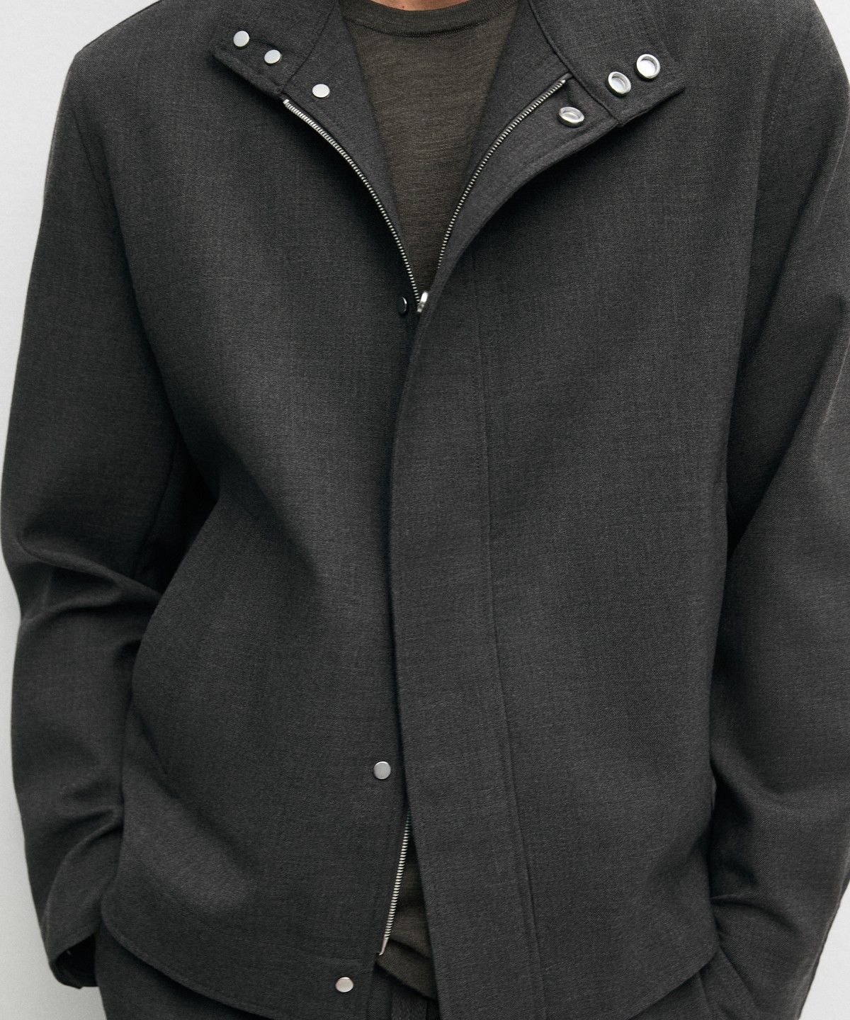 마시모두띠(MASSIMO DUTTI) 100% 울 오버셔츠