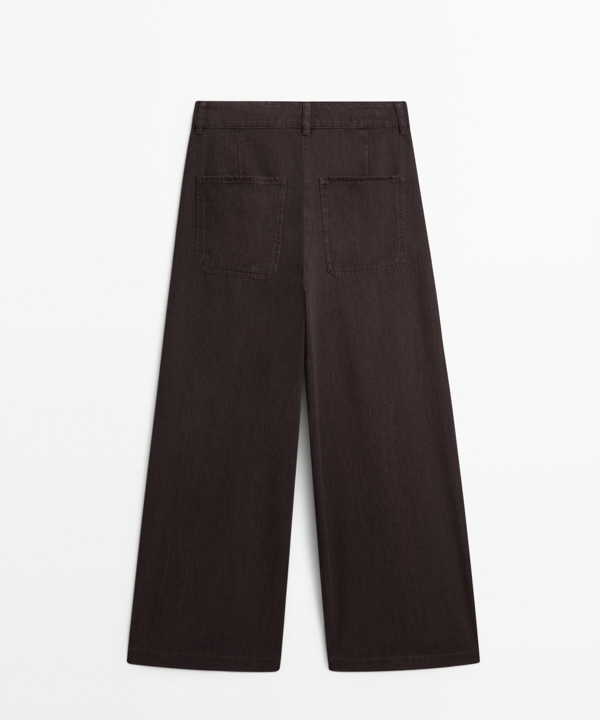 마시모두띠(MASSIMO DUTTI) 플리츠 디테일 배럴핏 진