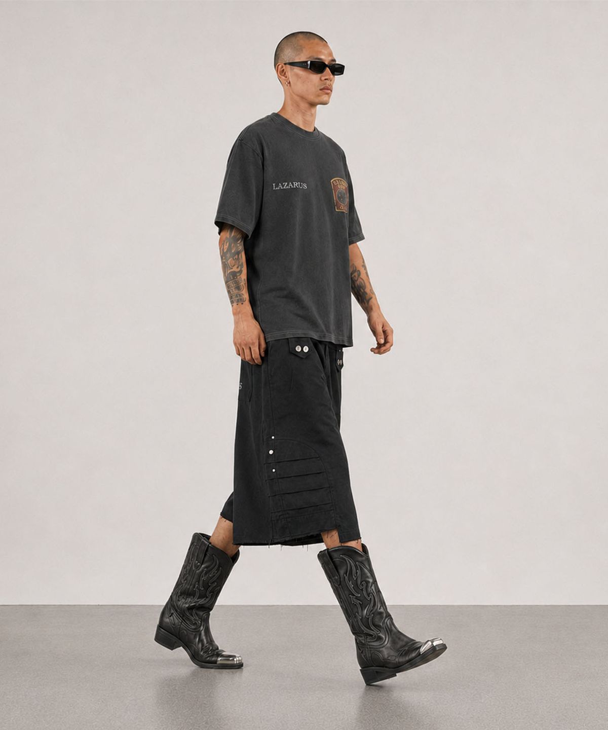 쿠테나이 케이브(KUTENAI CAVE) LAZARUS overfit pigment tee