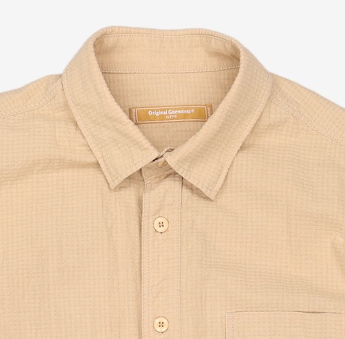 프리즘웍스(FRIZMWORKS) OG DOBBY WEAVE SEERSUCKER SHIRT _ BEIGE L