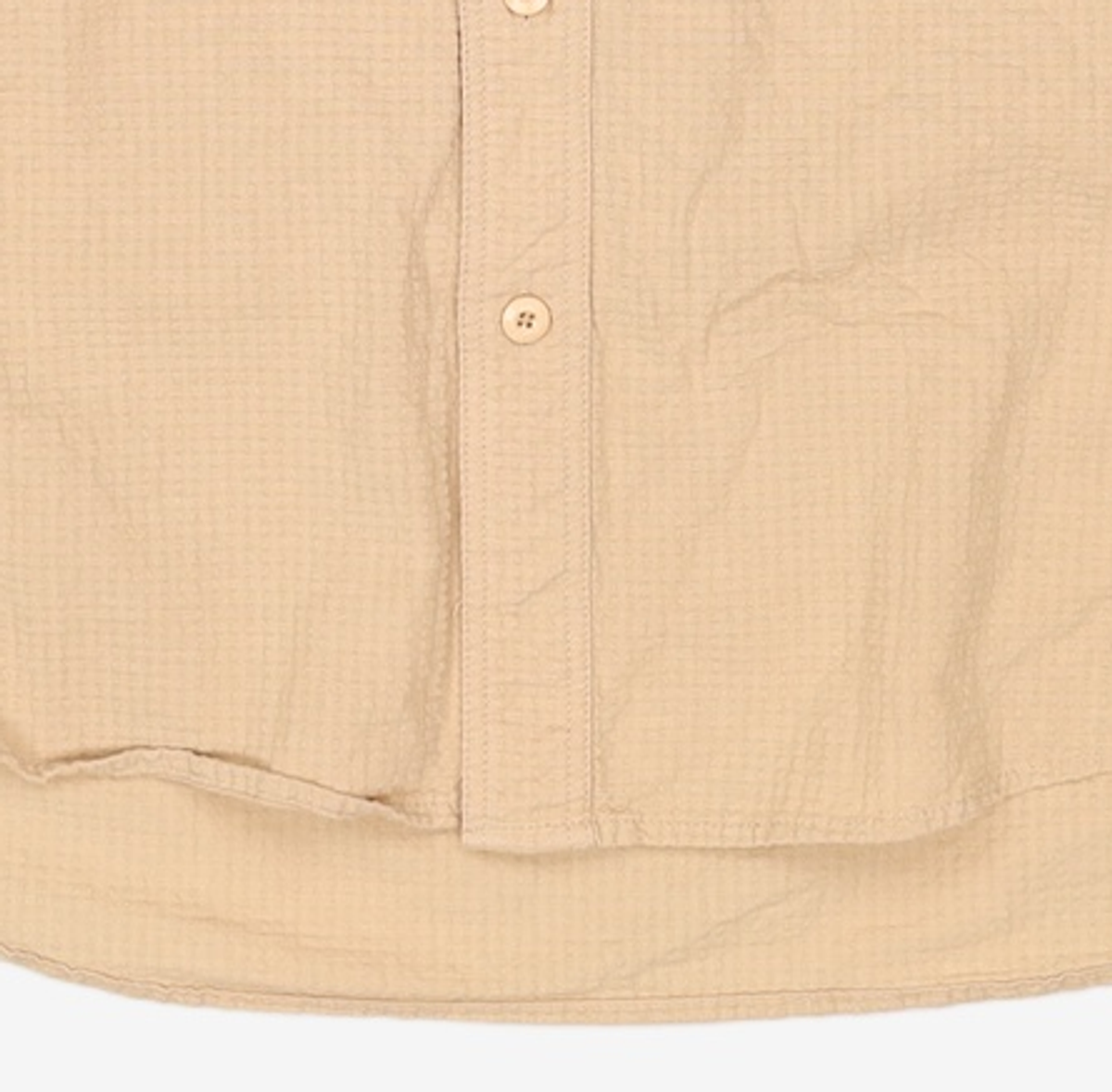 프리즘웍스(FRIZMWORKS) OG DOBBY WEAVE SEERSUCKER SHIRT _ BEIGE L