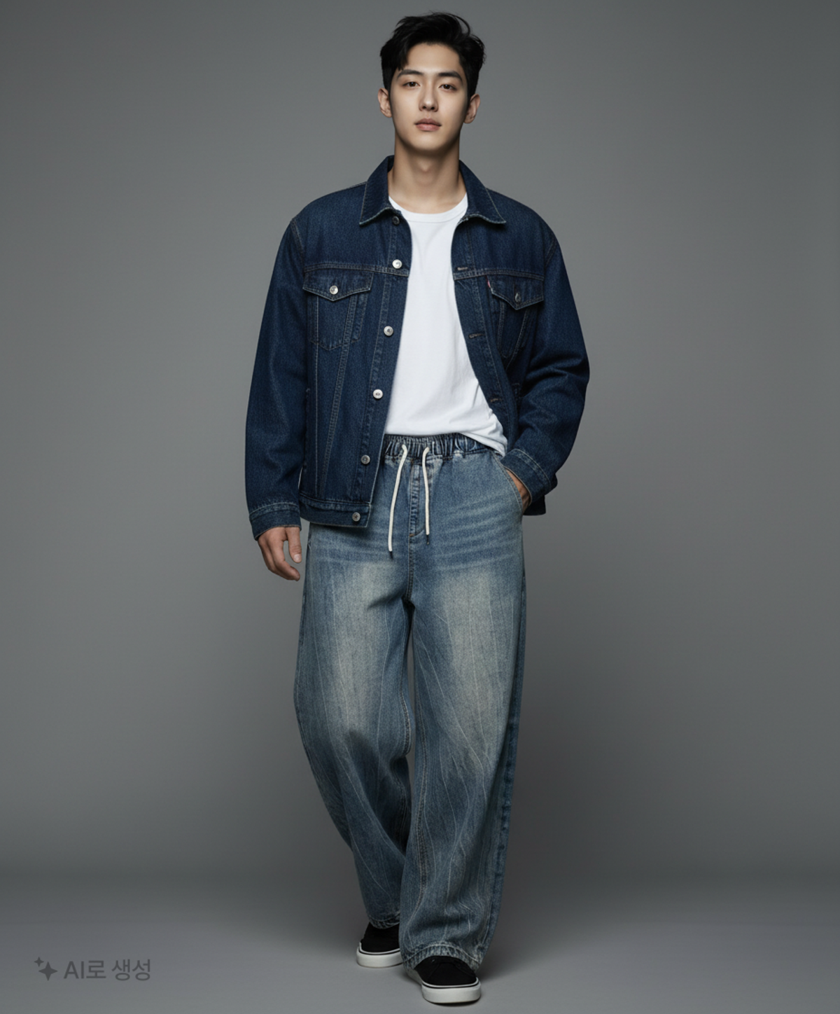 더 크로스(THE CROSS) 청/데님 팬츠 L