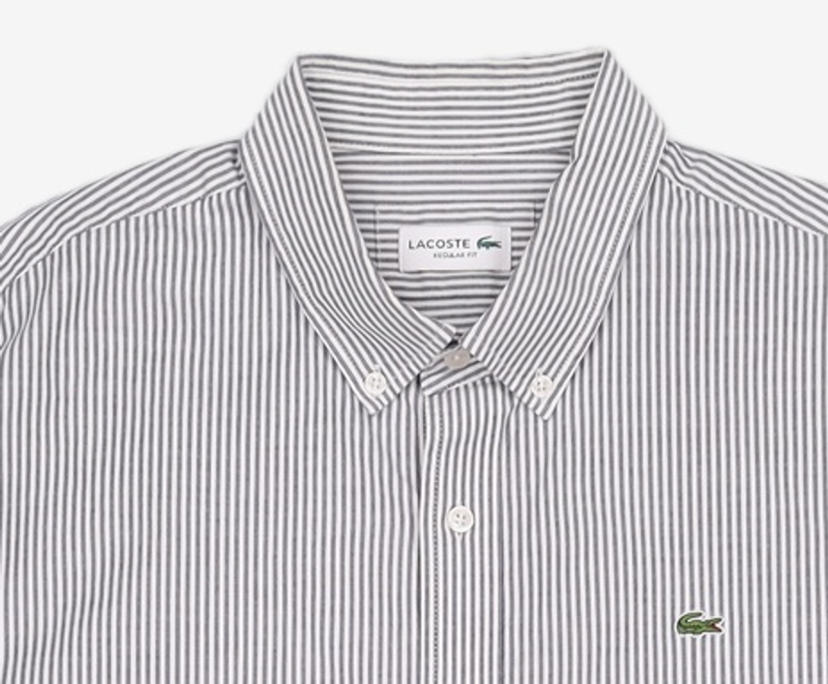 라코스테(LACOSTE) 남성 스트라이프 옥스포드 셔츠 [네이비] 44