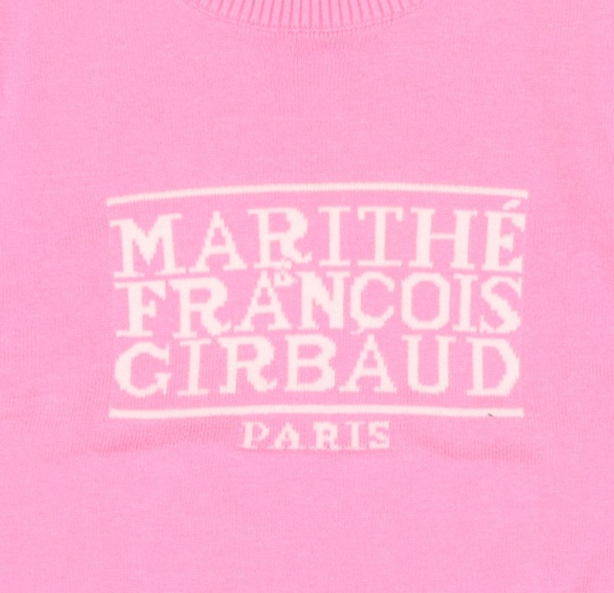 마리떼 프랑소와 저버(MARITHÉ + FRANҪOIS GIRBAUD) W CLASSIC LOGO HALF KNIT pink OS