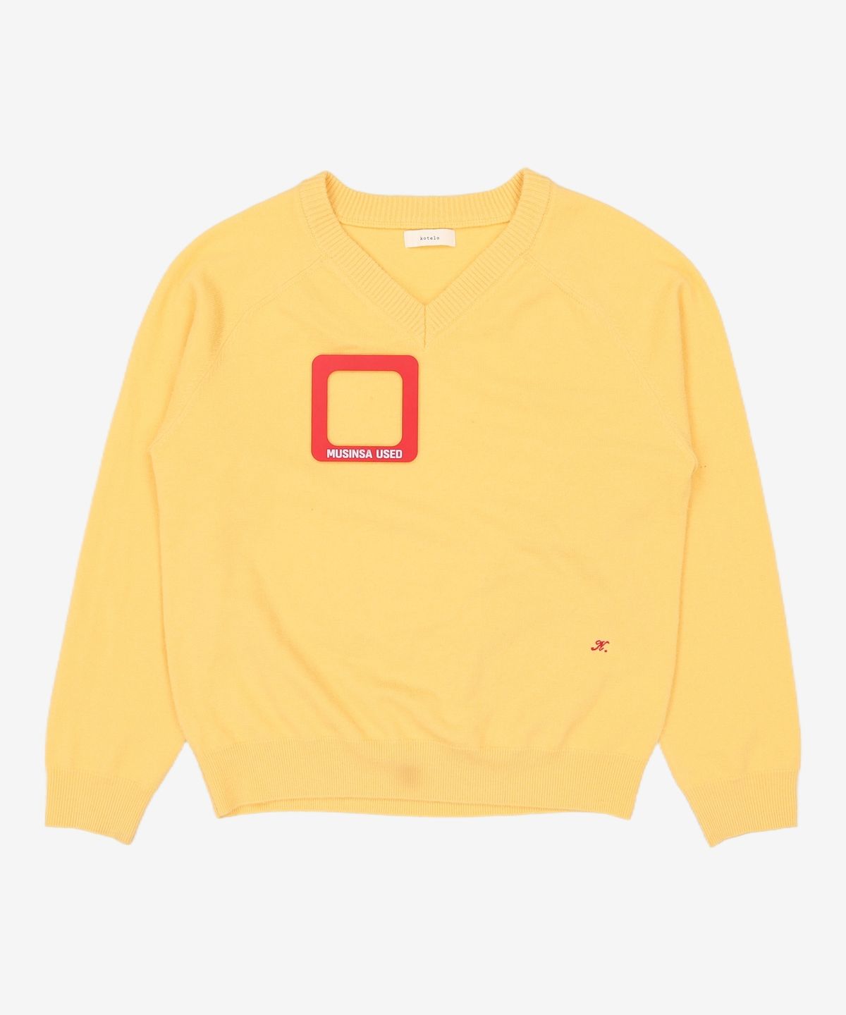 코텔로(KOTELO) [Spirit] Wool Vneck Pullover  Lemon M