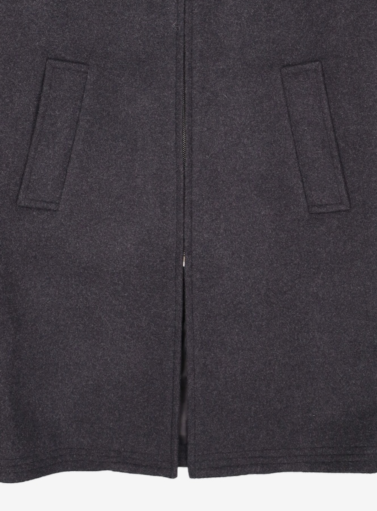 메종미네드(MAISON MINED) SOLID HOOD COAT (CHARCOAL) M