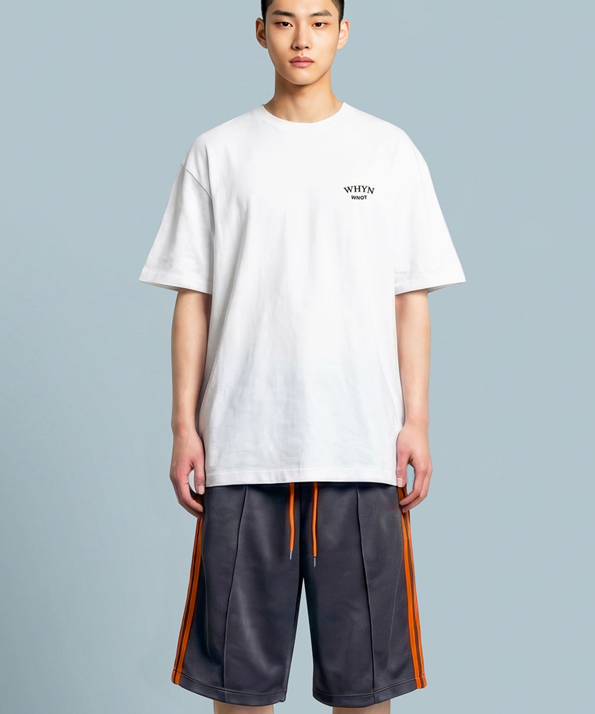 와이엔(WHYN) 명조 라운드 반팔 티셔츠 I06BRD_WBX11344