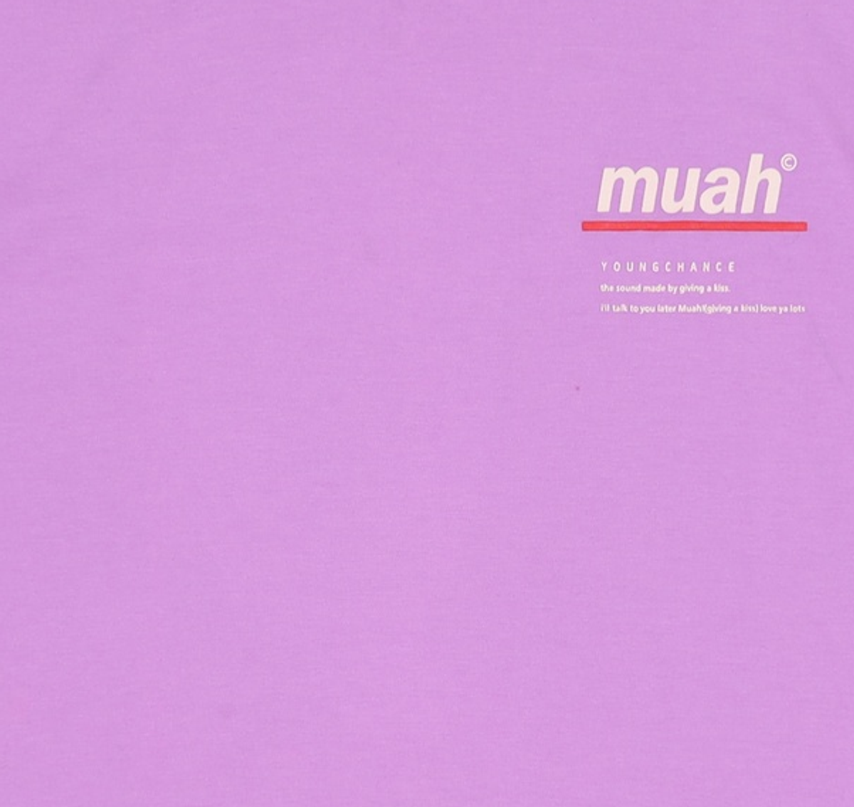 무아무아(MUAHMUAH) 반소매 티셔츠 FREE