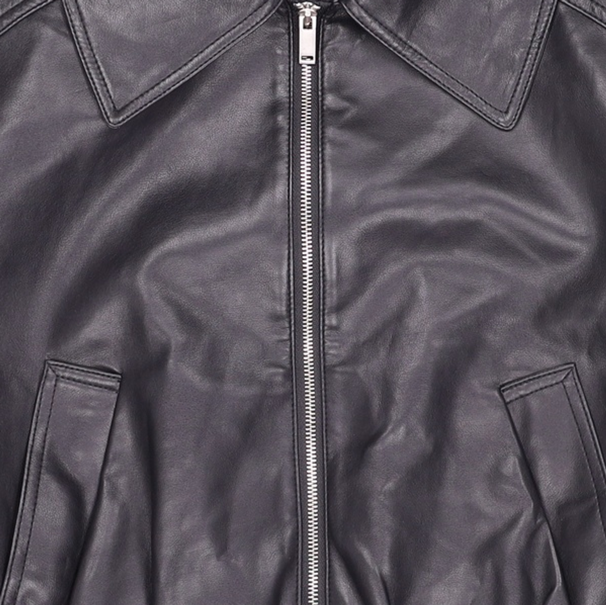 미쏘(MIXXO) 비건레더 블루종 MIWJLCT11C S