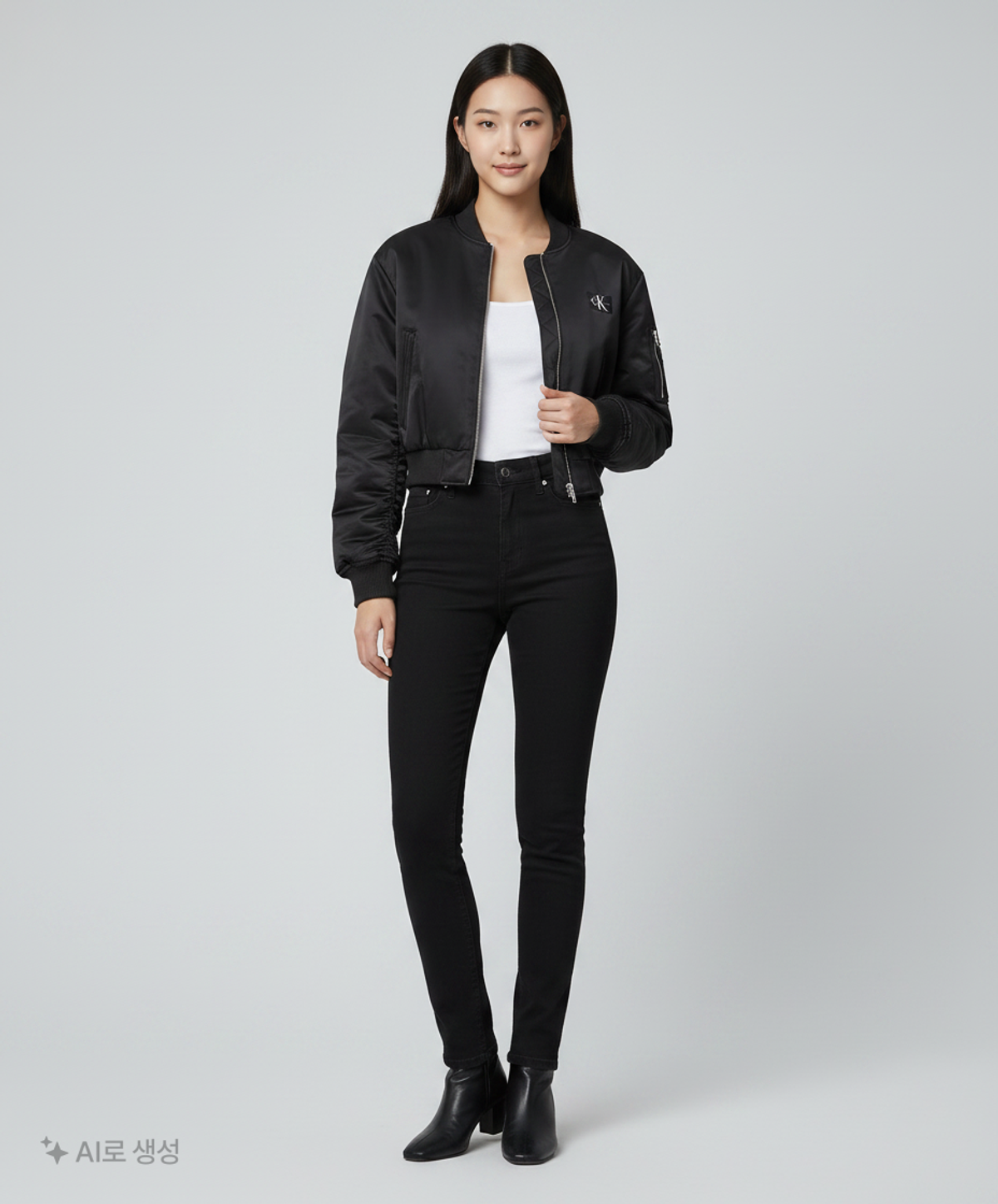 캘빈클라인 진(CALVIN KLEIN JEANS) 항공 점퍼/블루종/MA-1 XS