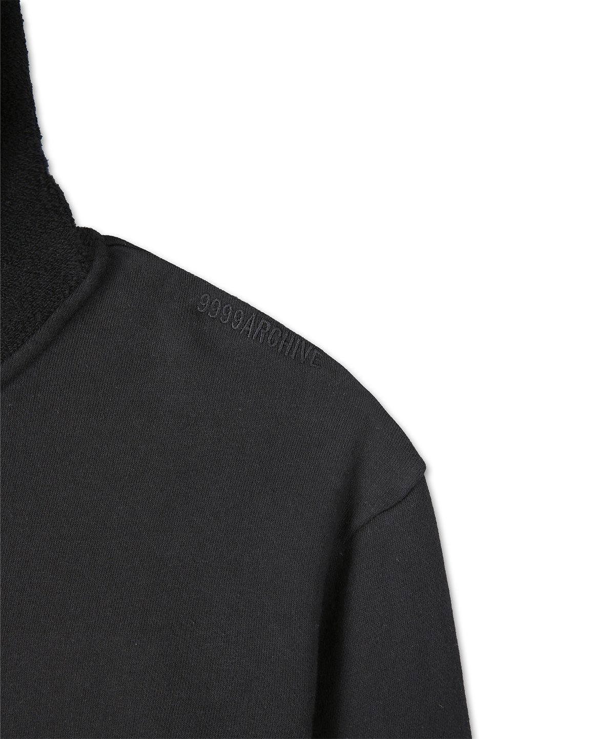9999아카이브(9999ARCHIVE) Curved Line Hood Zip-Up