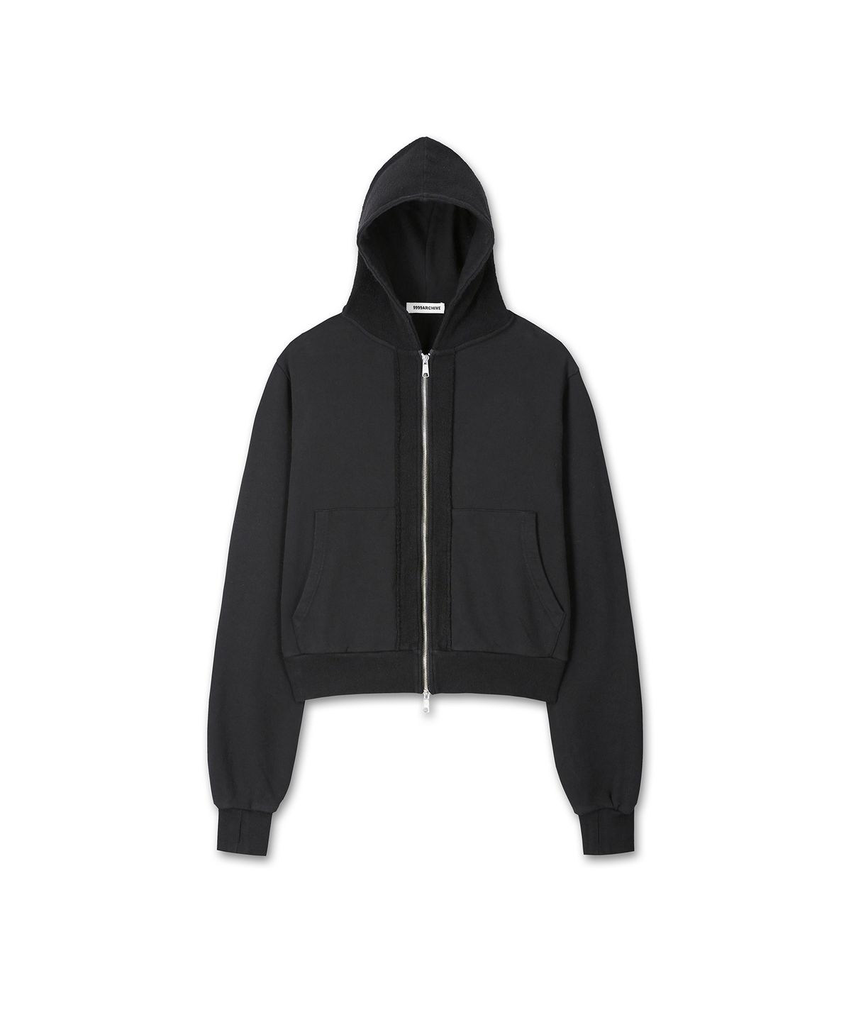 9999아카이브(9999ARCHIVE) Curved Line Hood Zip-Up
