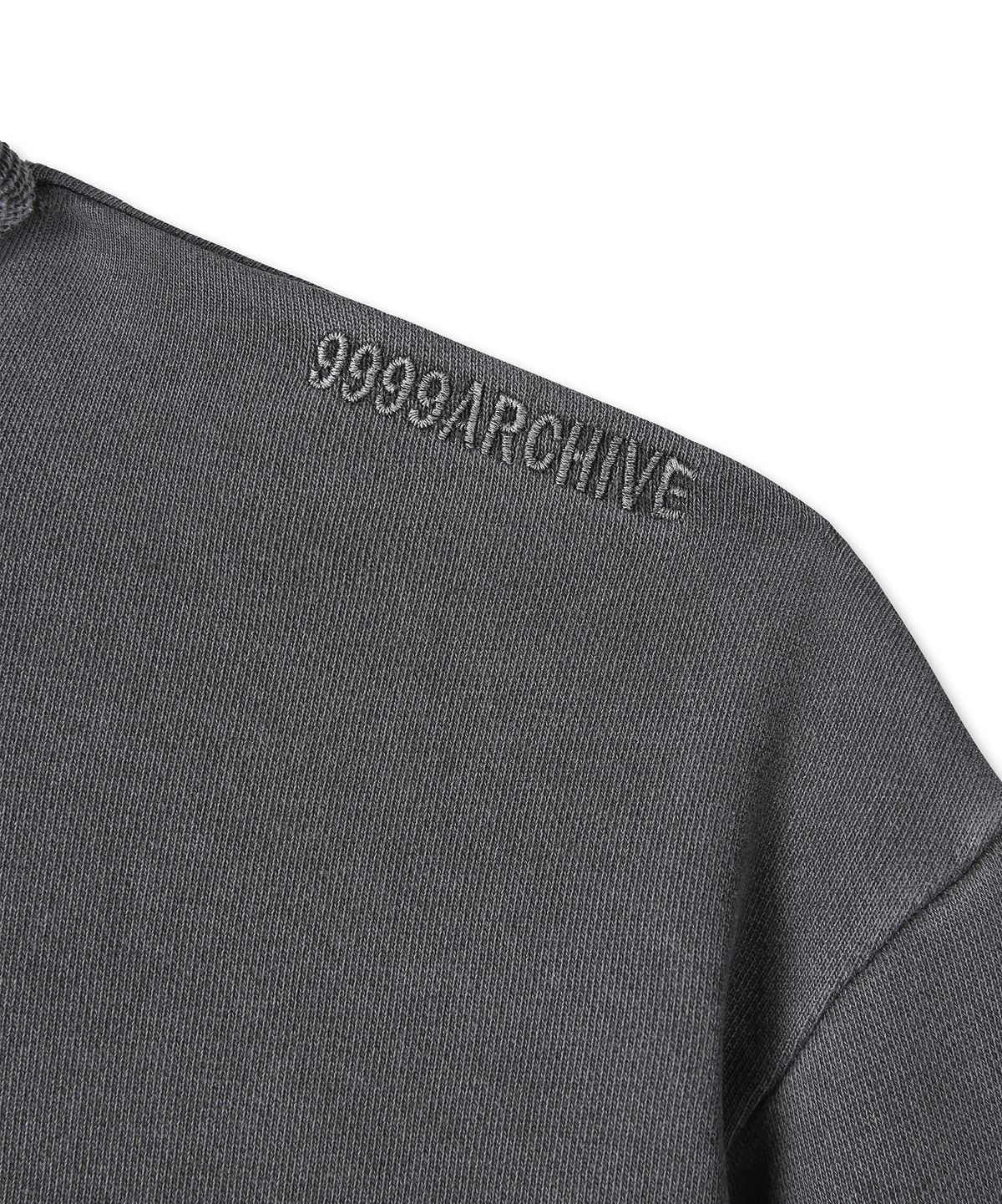 9999아카이브(9999ARCHIVE) Curved Line Hoodie