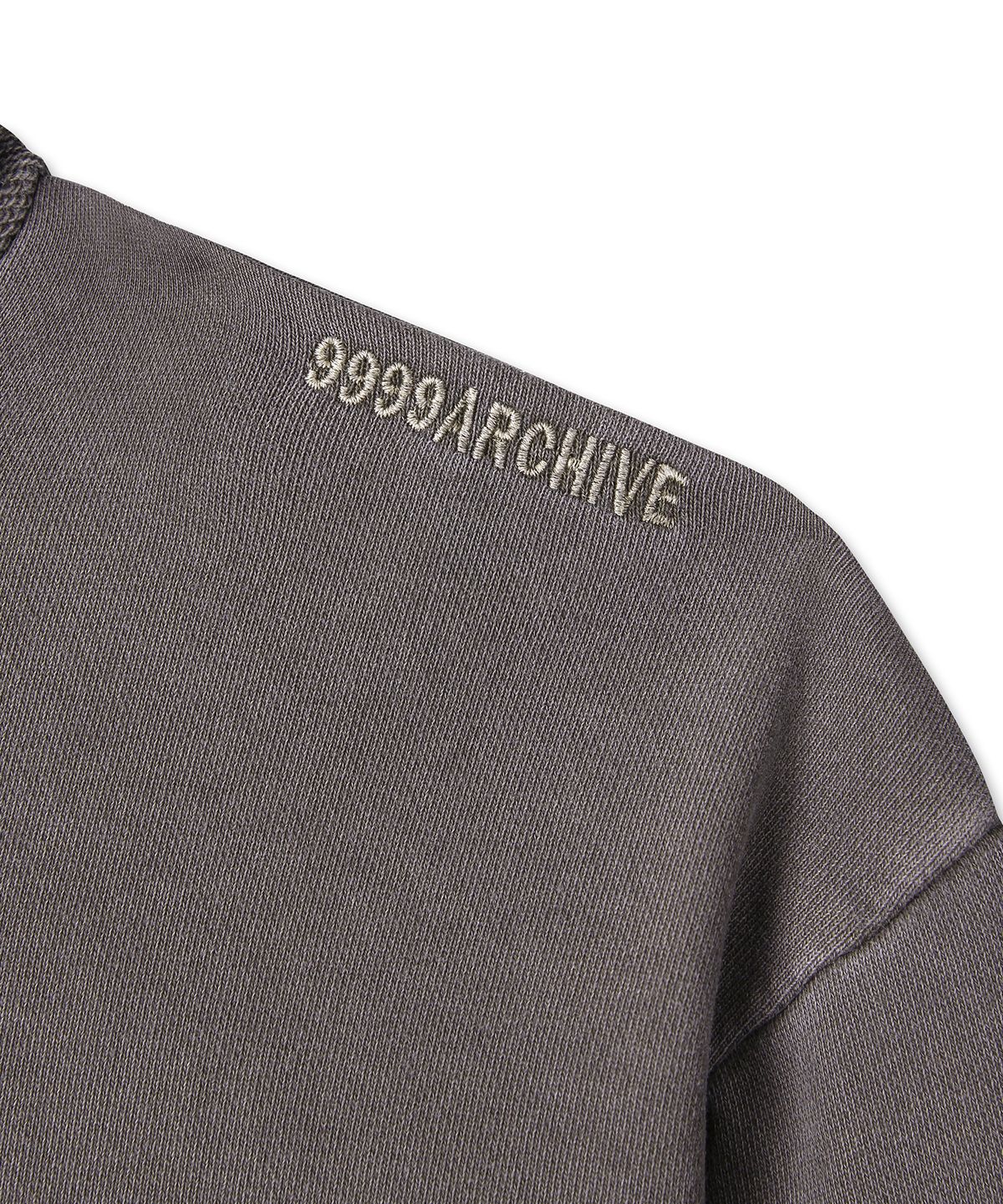9999아카이브(9999ARCHIVE) Curved Line Hoodie
