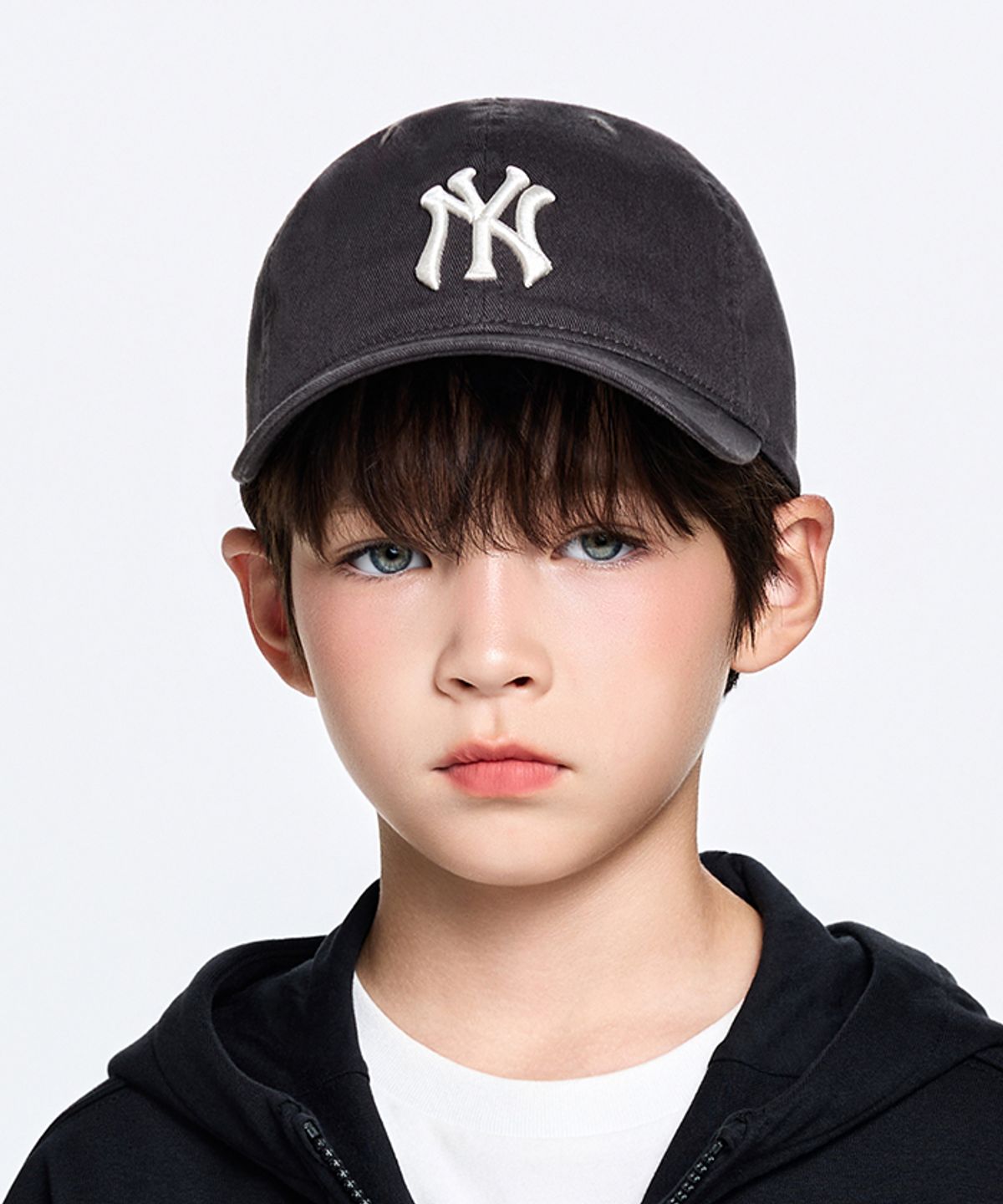 엠엘비 키즈(MLB KIDS) 에이스 볼캡 NY (D.Charcoal Grey)