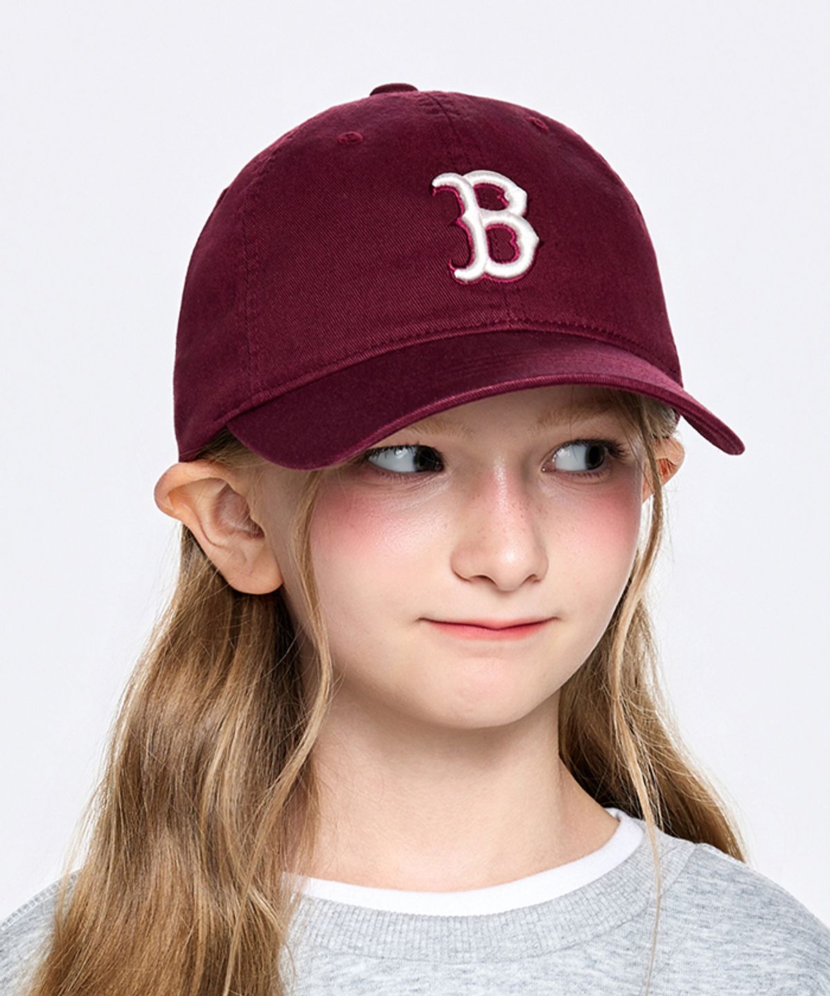 엠엘비 키즈(MLB KIDS) 에이스 볼캡 BOS (L.Burgundy)