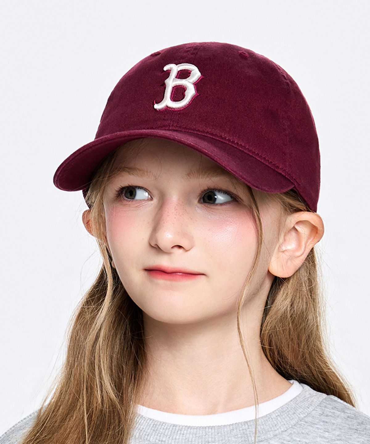 엠엘비 키즈(MLB KIDS) 에이스 볼캡 BOS (L.Burgundy)