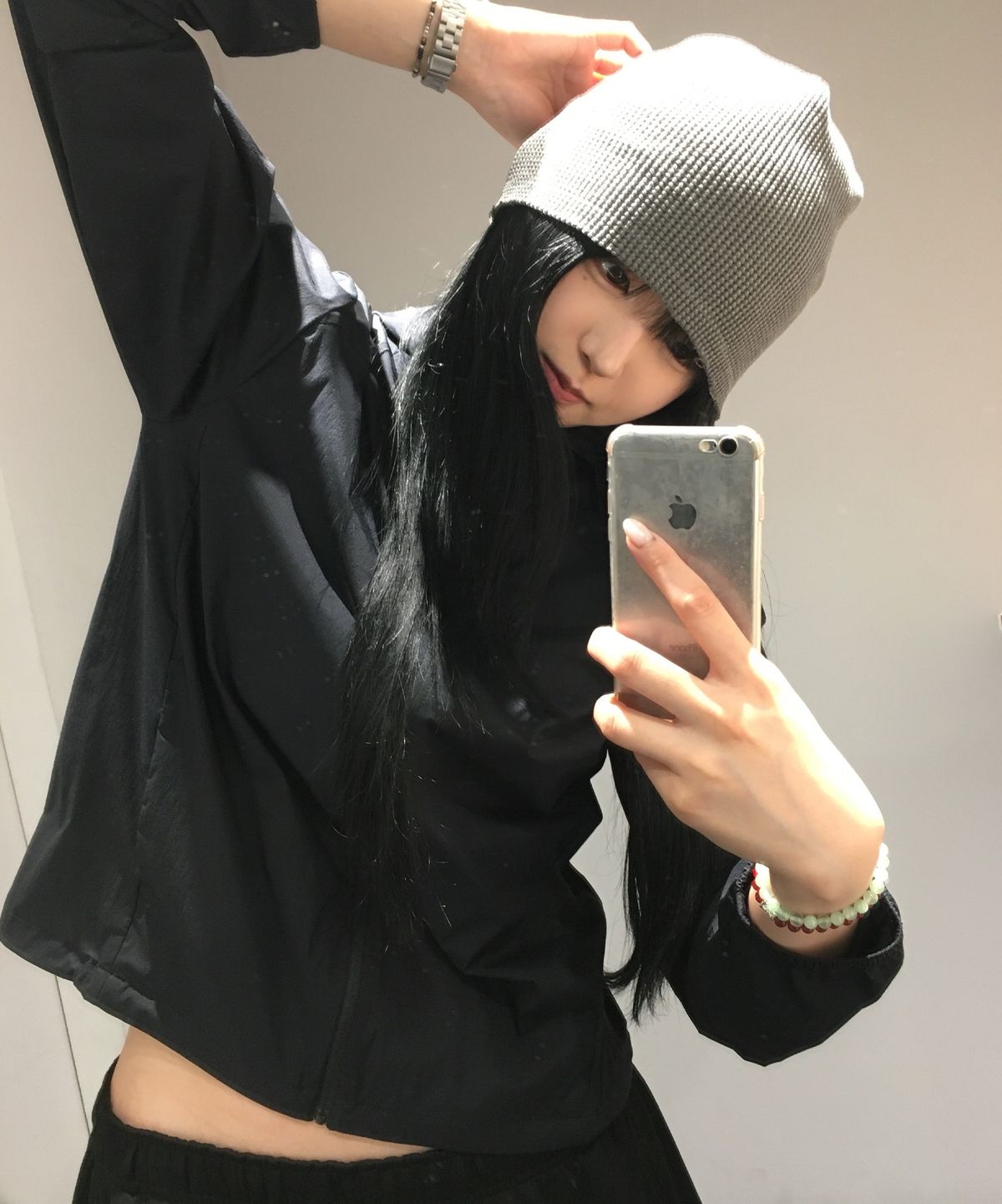 9999아카이브(9999ARCHIVE) Slick Logo Waffle Beanie