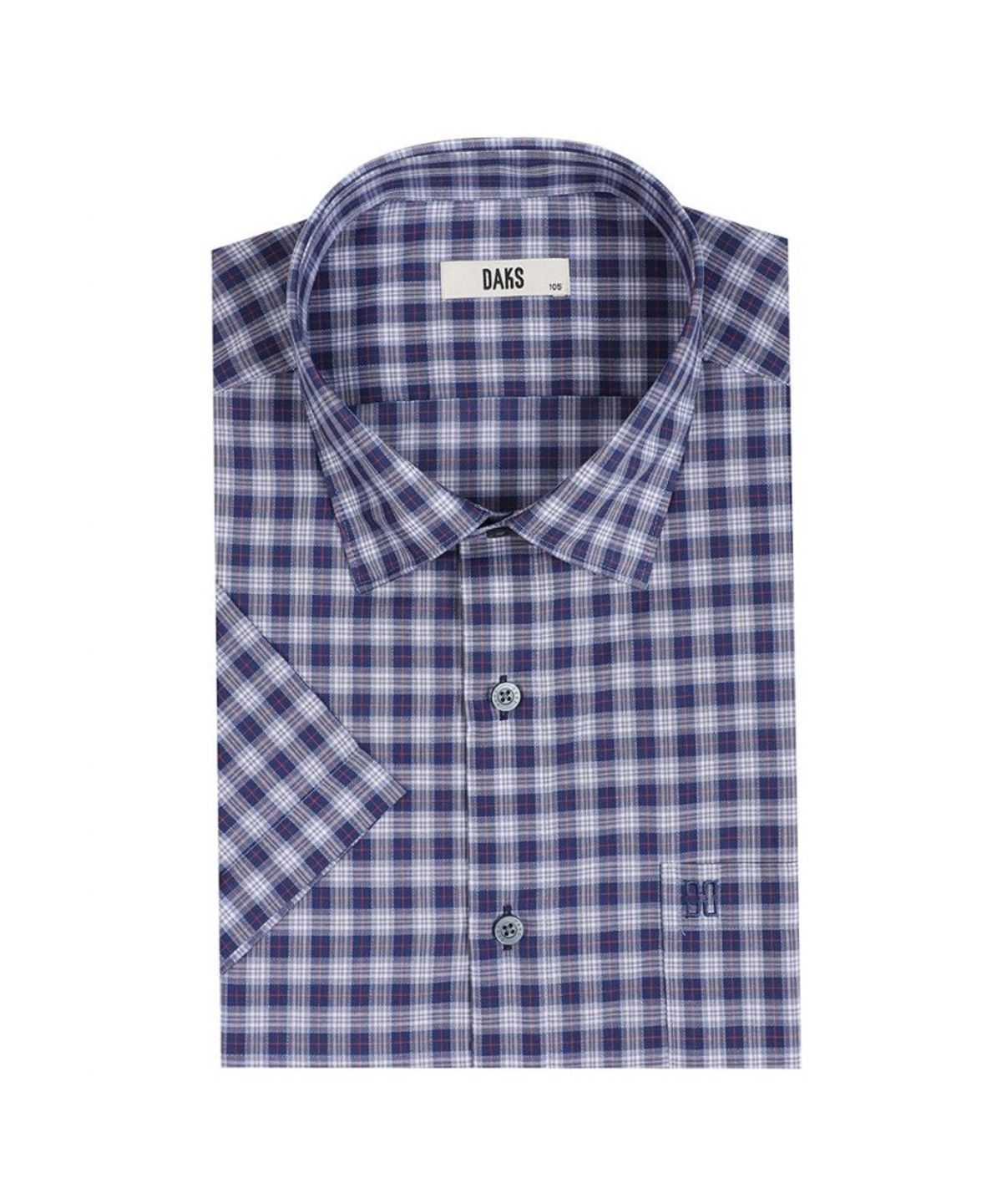 닥스셔츠(DAKS SHIRTS) 케어 면혼방 스몰체크 캐주얼 셔츠_DMS2SHCS111N1