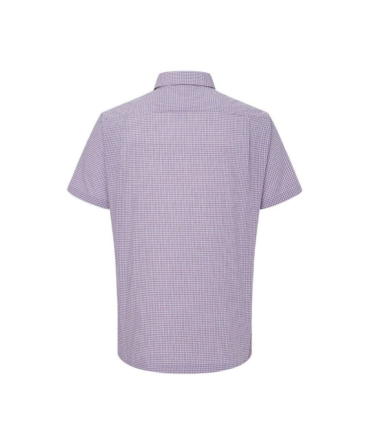 닥스셔츠(DAKS SHIRTS) 케어 면혼방 스몰체크 캐주얼 반팔셔츠 레귤러핏_DMS2SHCS104R1