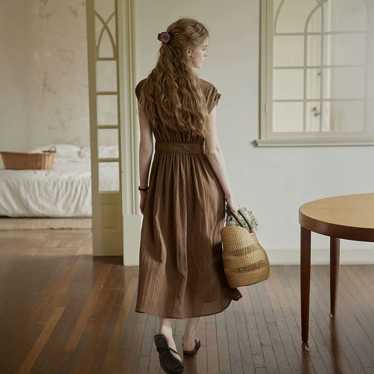 프라우드 마리(PROUD MARY) PM_Vintage lace panel dress