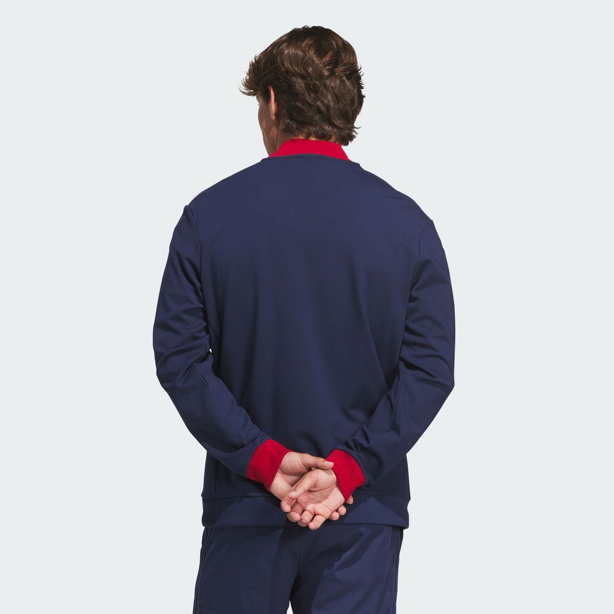 아디다스 골프(ADIDAS GOLF) 오리지널스 3-스트라이프 쿼터 지퍼 스웨트셔츠 KS5732