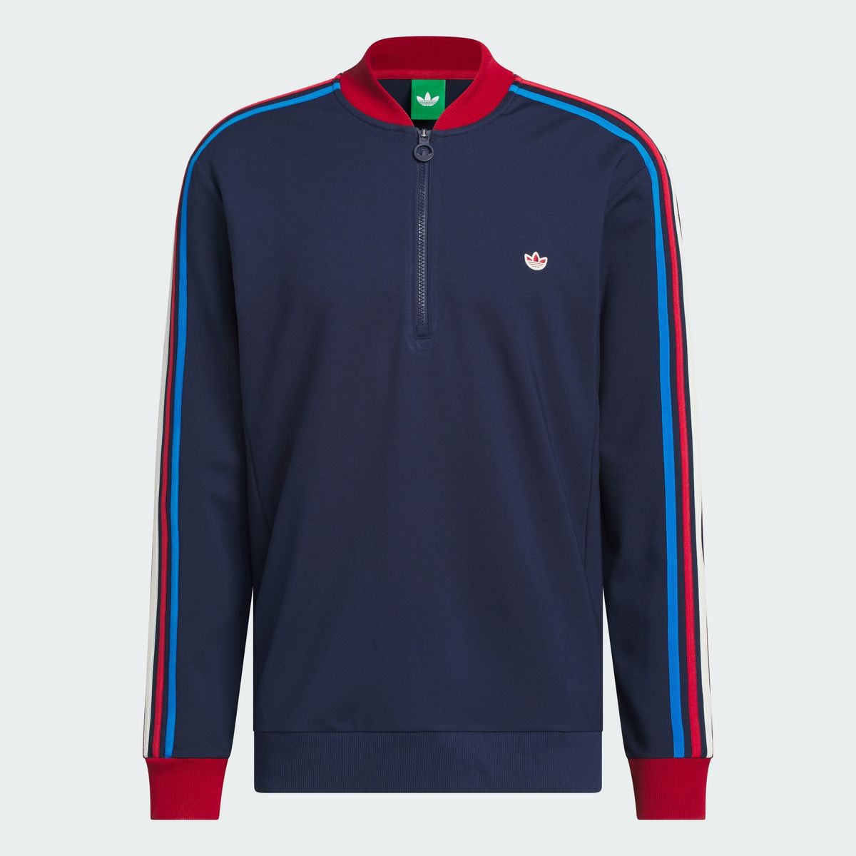아디다스 골프(ADIDAS GOLF) 오리지널스 3-스트라이프 쿼터 지퍼 스웨트셔츠 KS5732