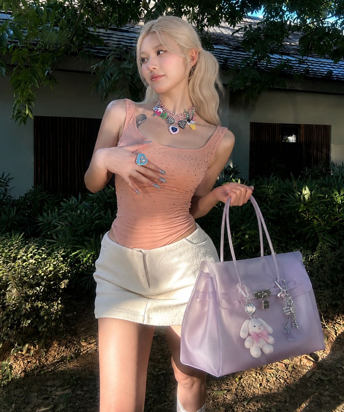마틴콕스(MATINCOX) Jelly Keyring Bag -Lpurple