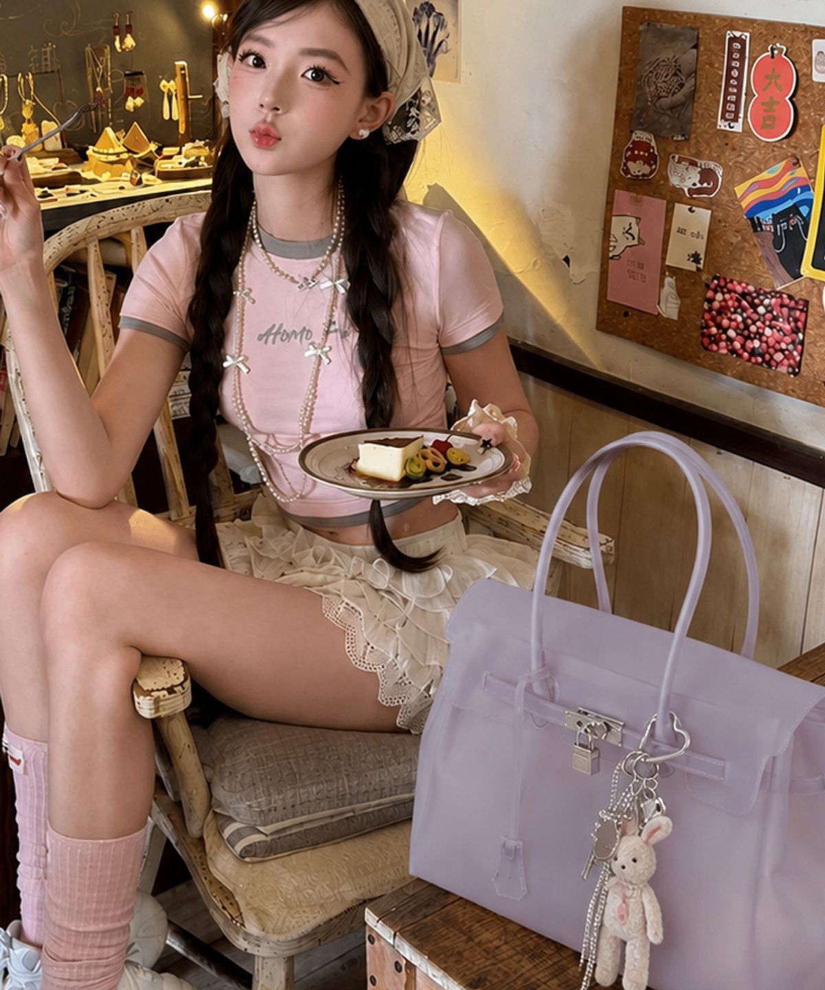 마틴콕스(MATINCOX) Jelly Keyring Bag -Lpurple