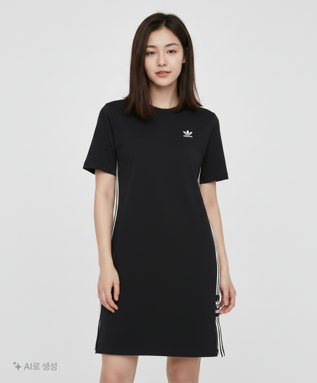아디다스(ADIDAS) 락업 티 드레스 - 블랙 / FU1732 XS