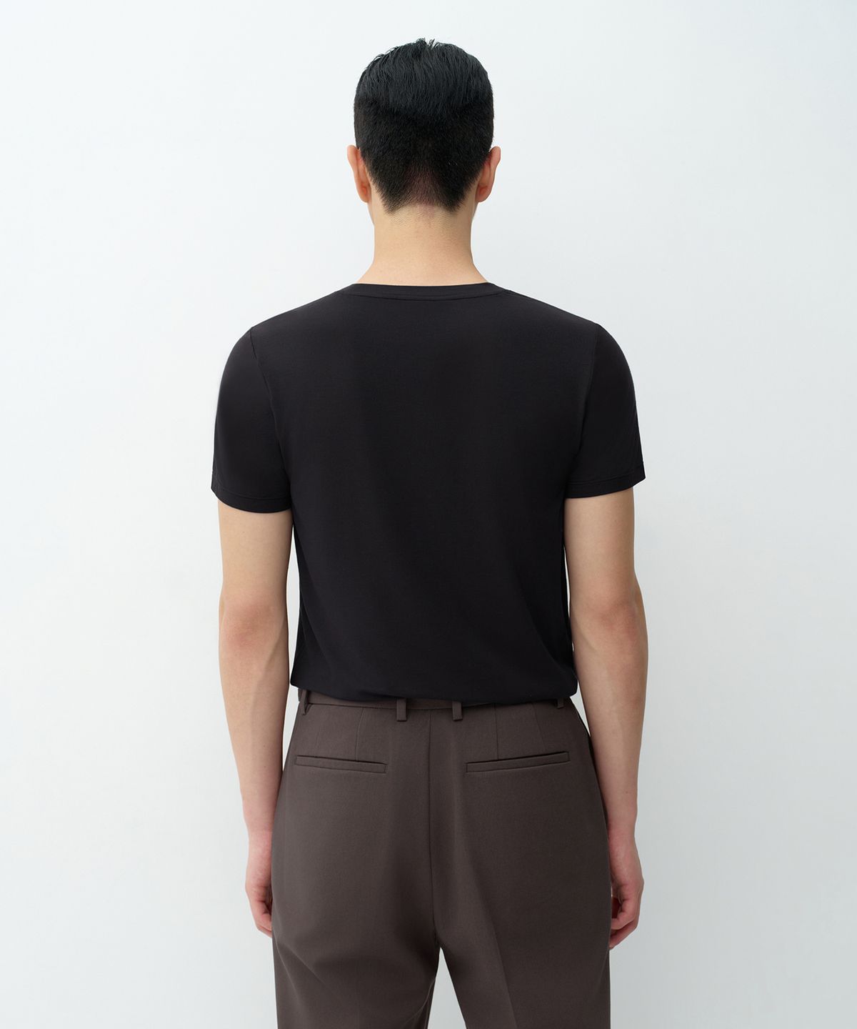 무신사 스탠다드(MUSINSA STANDARD) [힛탠다드] 크루 넥 반소매 언더셔츠 [블랙]