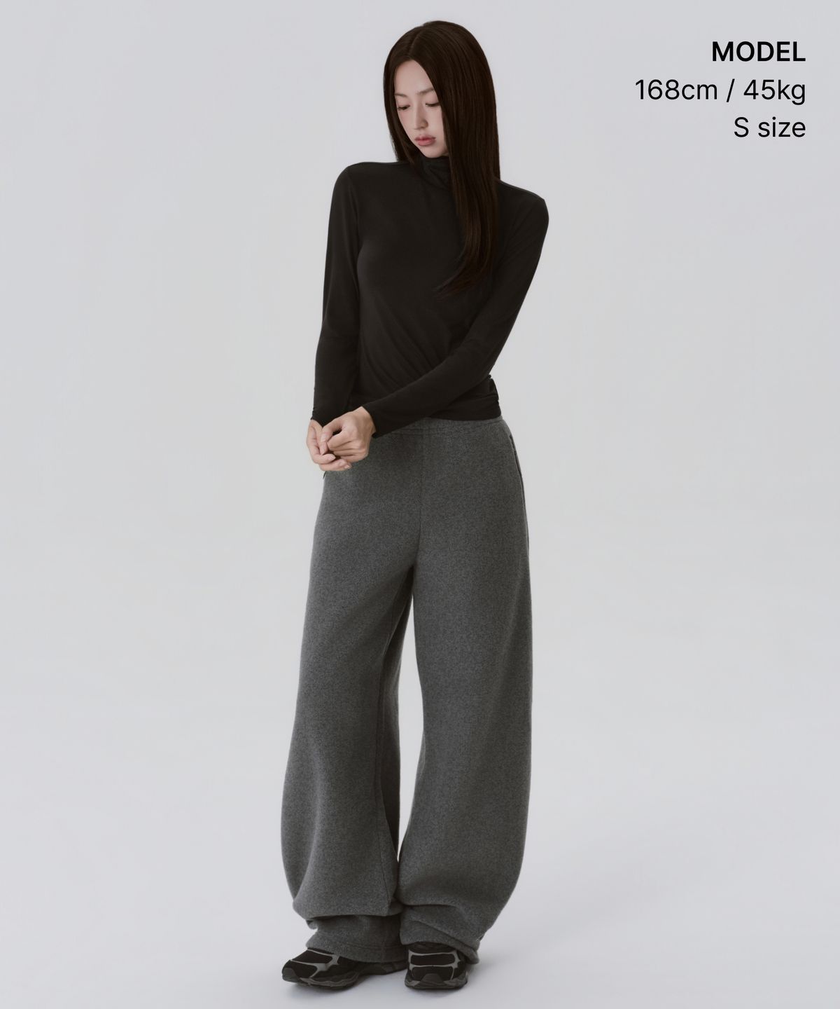 무신사 스탠다드 우먼(MUSINSA STANDARD WOMAN) [힛탠다드] 우먼즈 터틀 넥 긴소매 언더셔츠 [블랙]