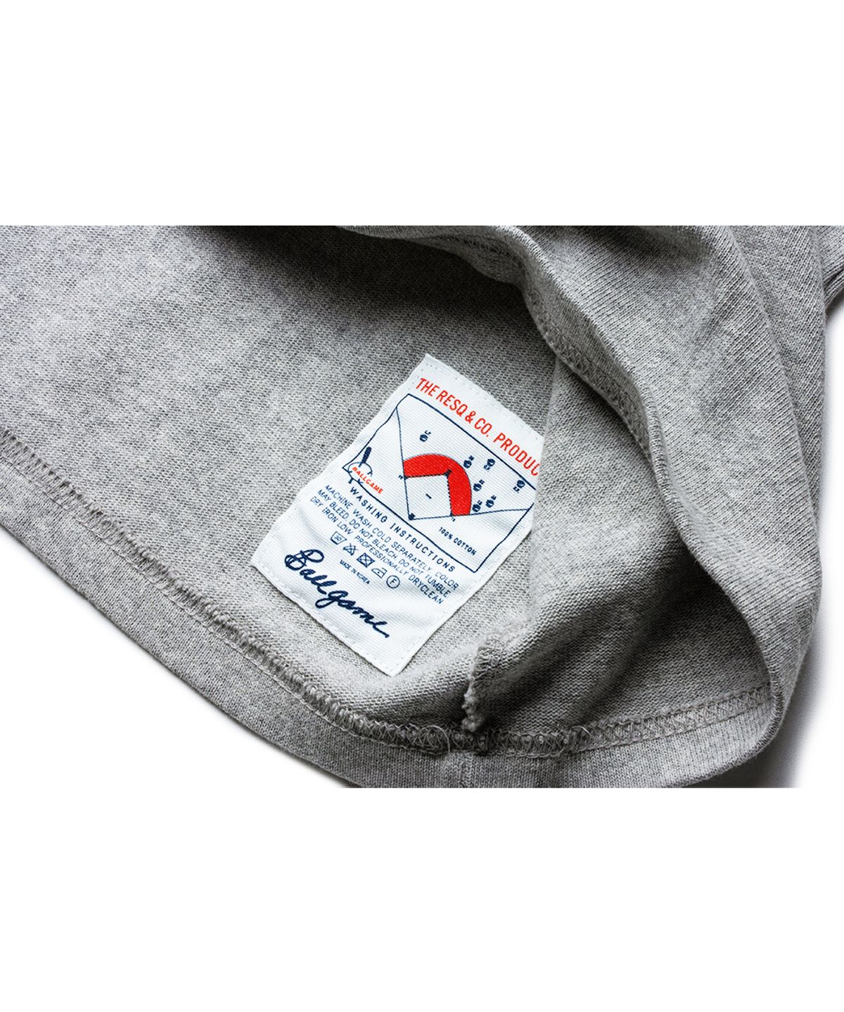 더 레스큐(THE RESQ) BALLGAME GRAPHIC TEE [MELANGE GREY]