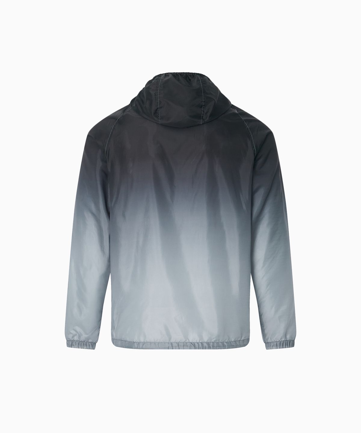 미나수(MENASOO) Unisex Gradient Windbreaker High Neck Jumper_Black